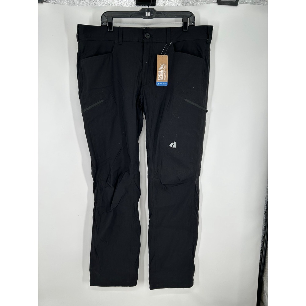Eddie Bauer Guide Pants Mens 40x36 Chino First Ascent Fleece Lined Hiking Cargo